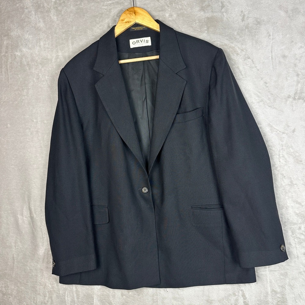 Orvis Sporting Traditions Mens Black Tailored Blazer Sport‎ Coat 20R